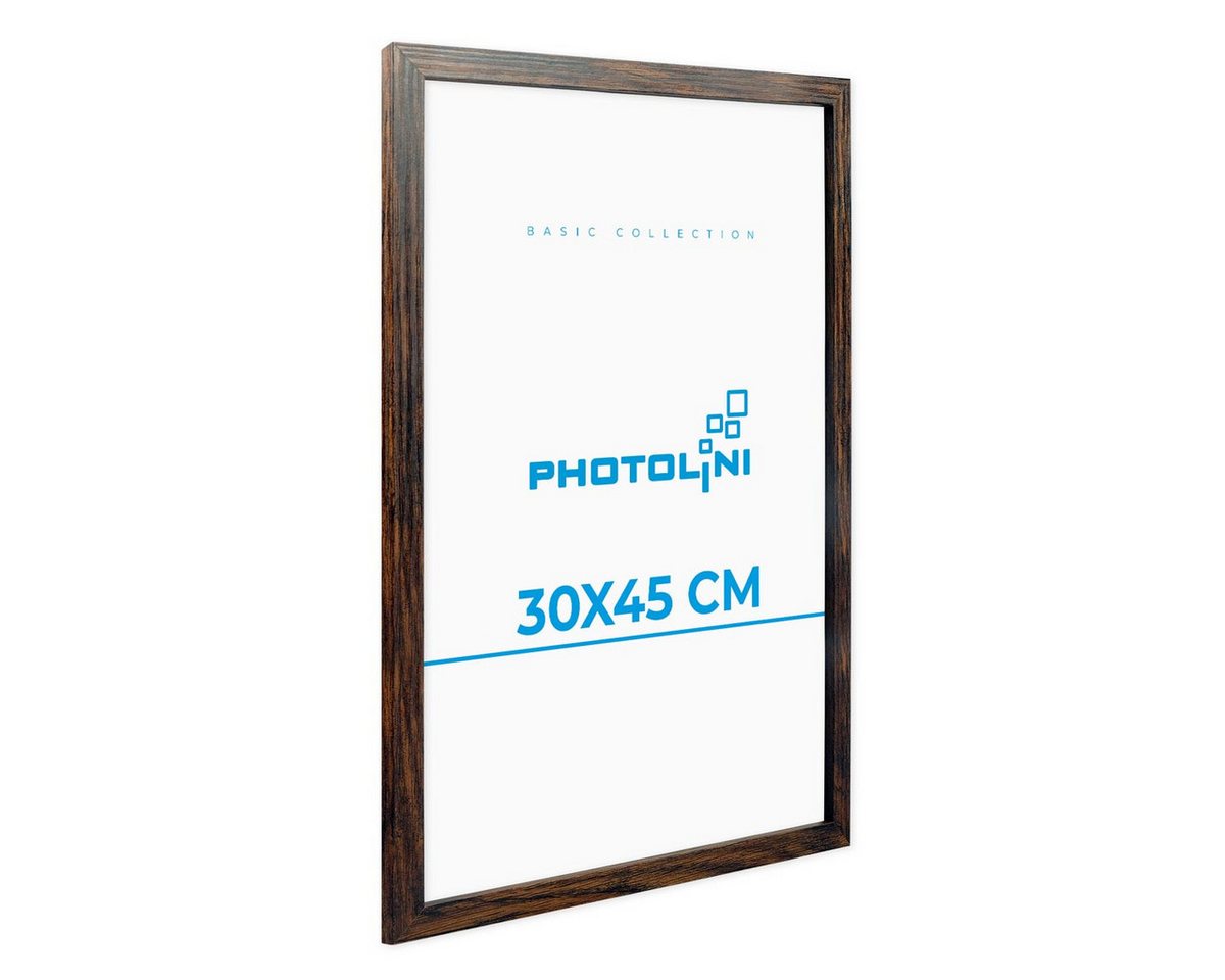 PHOTOLINI Bilderrahmen Bilderrahmen 30x45 Poster-Rahmen, zum Aufhängen, (1 Rahmen), bruchsicheres Acrylglas, für Fotos & Poster von PHOTOLINI
