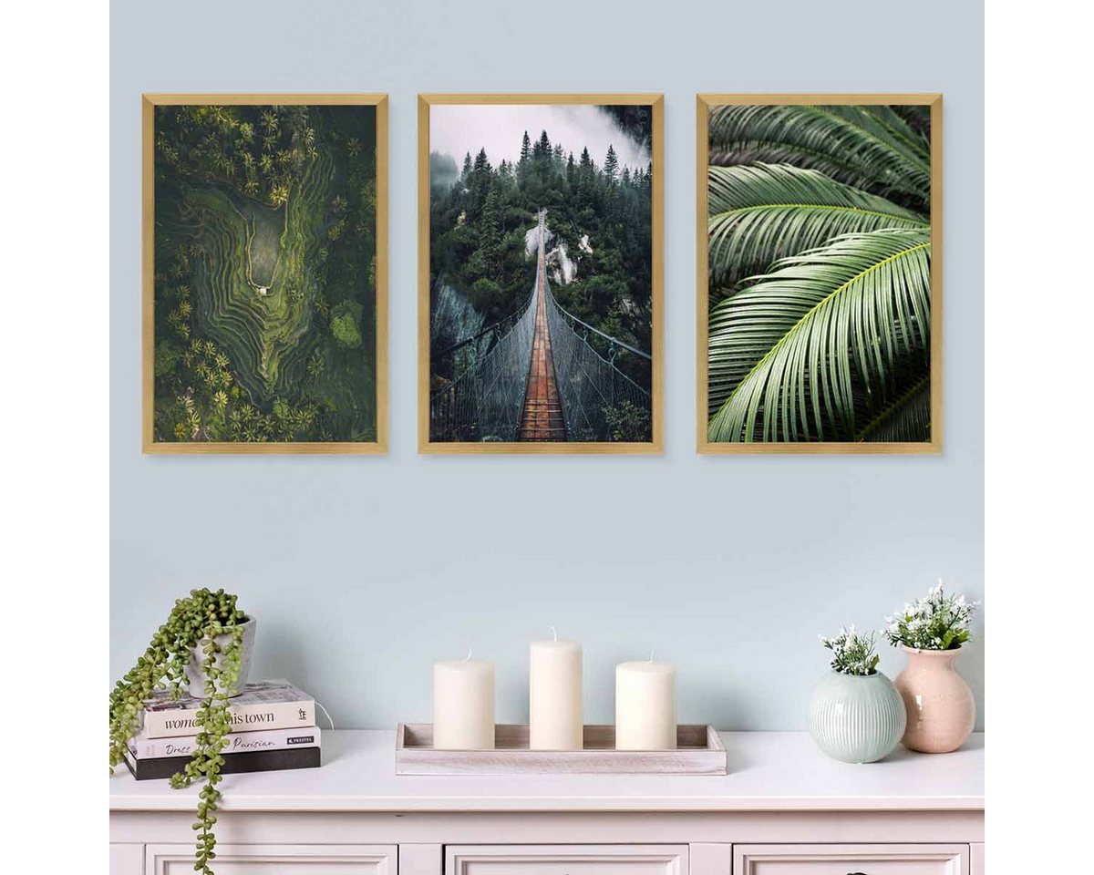 PHOTOLINI Bilderrahmen Bilderrahmen 3er Set 30x45 Poster-Rahmen, zum Aufhängen, (3er Set), bruchsicheres Acrylglas, für Fotos & Poster von PHOTOLINI
