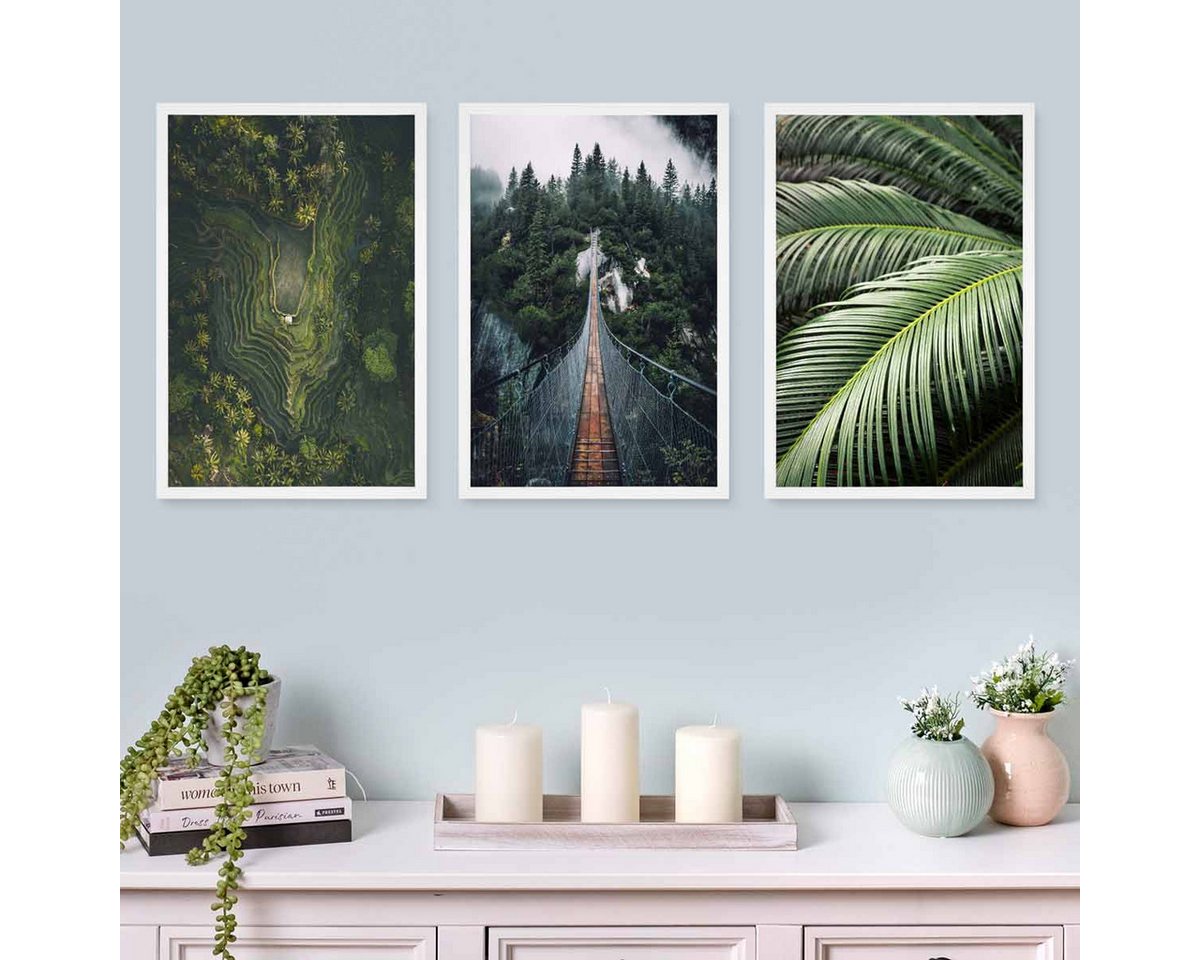 PHOTOLINI Bilderrahmen Bilderrahmen 3er Set 30x45 Poster-Rahmen, zum Aufhängen, (3er Set), bruchsicheres Acrylglas, für Fotos & Poster von PHOTOLINI