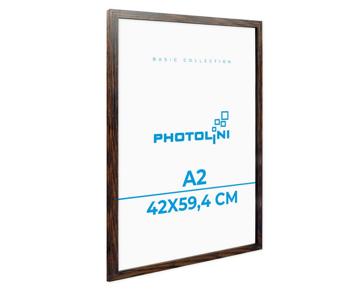 PHOTOLINI Bilderrahmen Poster-Einzelrahmen Modern Schmal, (1 Rahmen) von PHOTOLINI