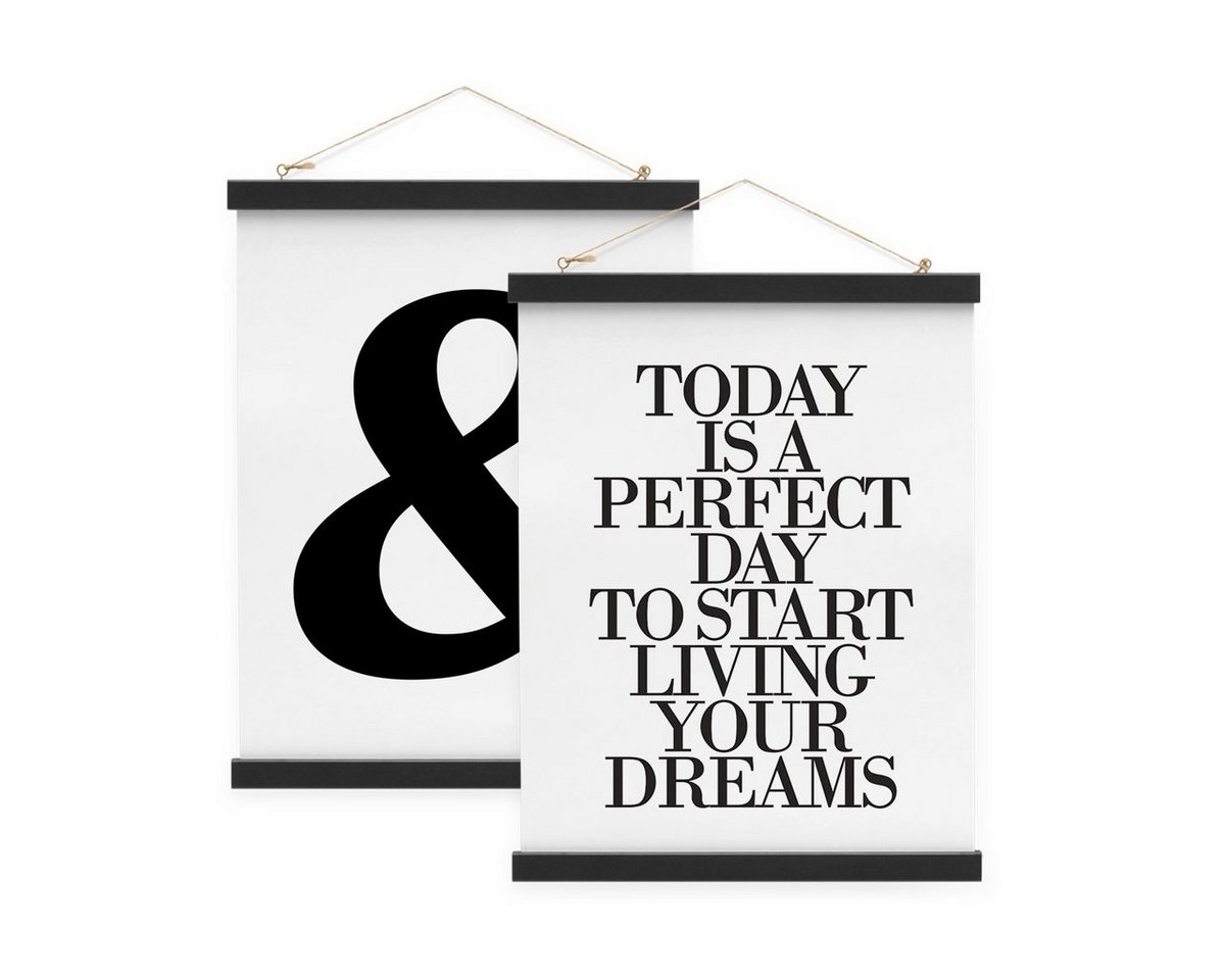 PHOTOLINI Bilderrahmen Posterleiste 2er Set Magnetische Bilderhalter Bilderschiene PHOTOLINI Bilderrahmen Posterleiste 2er Set Magnetische Bilderhalter Bilderschiene von PHOTOLINI