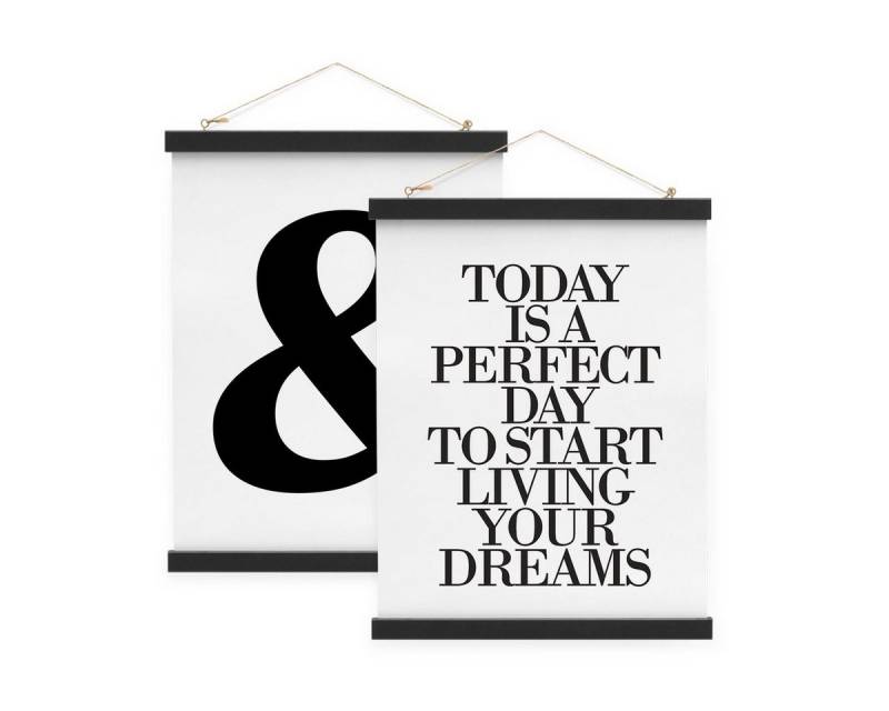 PHOTOLINI Bilderrahmen Posterleiste 2er Set Magnetische Bilderhalter Bilderschiene PHOTOLINI Bilderrahmen Posterleiste 2er Set Magnetische Bilderhalter Bilderschiene von PHOTOLINI