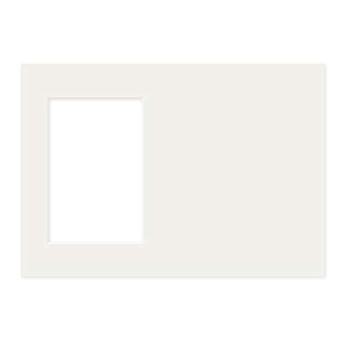 PHOTOLINI Passepartout A4 21x30 aussen Creme-Weiß für Passepartout 10x15 innen inkl. Fläche zum Gestalten, alterungsbeständig & säurefrei 1,5 mm Schrägschnitt - Passepartoutrahmen PHOTOLINI Passepartout A4 21x30 aussen Creme-Weiß für Passepartout 10x15 innen inkl. Fläche zum Gestalten, alterungsbeständig & säurefrei 1,5 mm Schrägschnitt - Passepartoutrahmen von PHOTOLINI