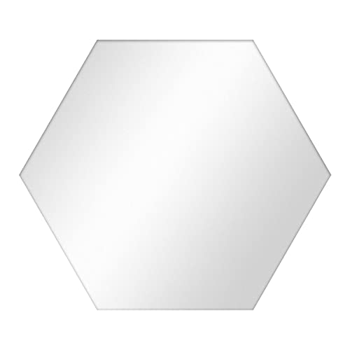 PHOTOLINI Spiegel Sechseckig ohne Rahmen 52x60 cm | Deko Wand-Spiegel | Sechsseitig | Hexagon Spiegel von PHOTOLINI