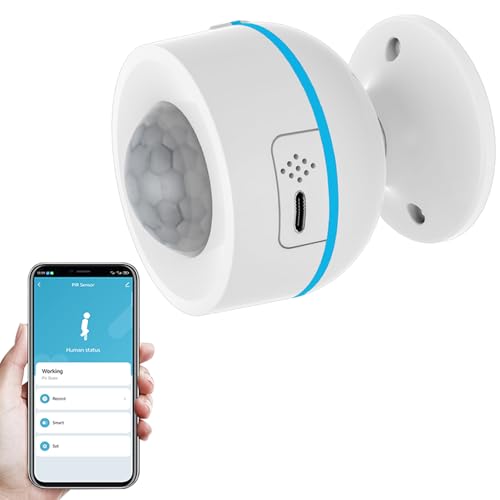 PHOVOLT Matter Bewegungssensor, intelligenter Bewegungsmelder für die Heimsicherheit, drahtloser Bewegungssensor mit Fernüberwachungs App, Funktioniert mit HomeKit, Alexa, Google Home von PHOVOLT