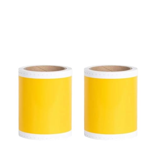 PHOVYAFI 2 Rollenfarbenbezeichnung kompatibel mit MAX CPM-100G3C CPM-100HG3C CPM-100HG5 100G5 CPM-100HG5C-Etikettdrucker(Yellow) von PHOVYAFI