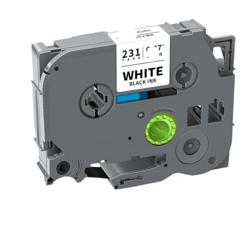 PHOVYAFI 9 -mm -Etikettband 231 kompatibel mit laminiertem Klebeband TZ231 TZ241 TZ251 TZ221 TZ211 Kompatibel mit Verschiedene Etikettendrucker 10 Stcs(Black on Yellow) von PHOVYAFI