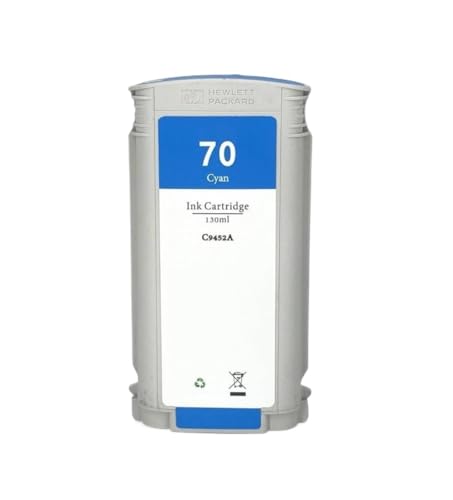 PHOVYAFI Kompatible Tintenpatrone Kompatibel mit DesignJet Z2100 Z3100 Z3200 Z5200 Z5400 mit vollem Pigmenttinte 70 70 Serie(Cyan) von PHOVYAFI