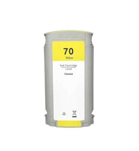 PHOVYAFI Kompatible Tintenpatrone Kompatibel mit DesignJet Z2100 Z3100 Z3200 Z5200 Z5400 mit vollem Pigmenttinte 70 70 Serie(Yellow) von PHOVYAFI