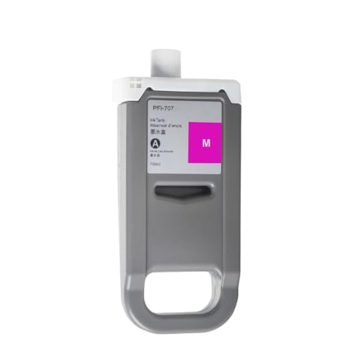 PHOVYAFI Kompatibler PFI-707 Tintenpatrone Austausch Kompatibel mit ImagePrograf IPF830 IPF840 IPF850MFP-Drucker 700 ml pro Einheit(Magenta) von PHOVYAFI