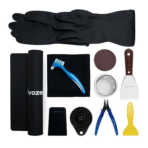 Phrozen Post-Processing Kit für Resin 3D Drucker | Harz Printer Zubehör Tool Set | Werkzeug zum Druck entfernen & reinigen von PHROZEN