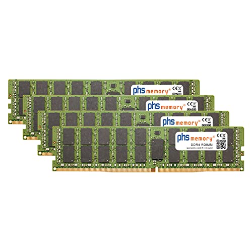 256GB (4x64GB) Kit RAM Speicher kompatibel mit Apple iMac Pro 14-Core 2.5GHz 27-Zoll (5K, Late 2017) DDR4 RDIMM 2666MHz PC4-2666V-R von PHS-memory