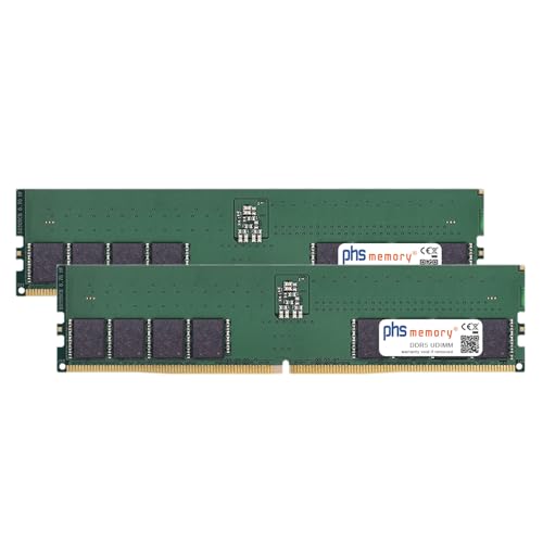 PHS-memory 128GB (2x64GB) Kit RAM Speicher kompatibel mit HP EliteDesk 8 G1i Tower DDR5 UDIMM 5600MHz PC5-44800U von PHS-memory