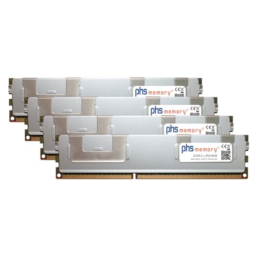 PHS-memory 128GB (4x32GB) Kit RAM Speicher kompatibel mit Oracle Sun 1122GG-TF DDR3 LRDIMM 1333MHz PC3L-10600L von PHS-memory