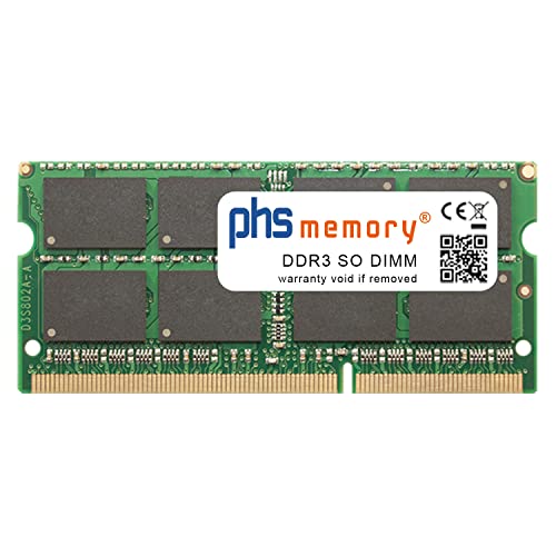 PHS-memory 16GB RAM Speicher kompatibel mit Acer Aspire E5-521-40RB DDR3 SO DIMM 1600MHz PC3L-12800S von PHS-memory