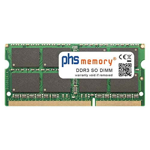 PHS-memory 16GB RAM Speicher kompatibel mit Acer TravelMate P2 P278-MG-74P8 DDR3 SO DIMM 1600MHz PC3L-12800S von PHS-memory