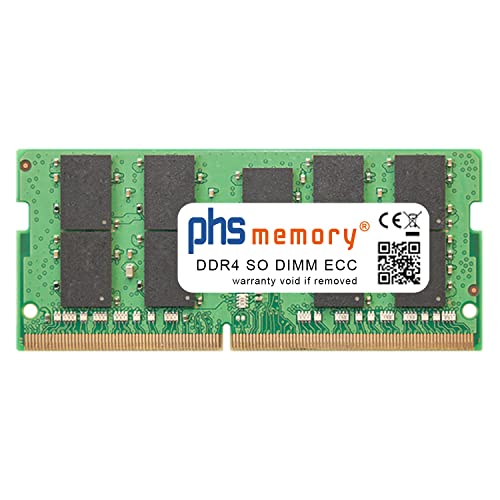 PHS-memory 16GB RAM Speicher kompatibel mit Synology DiskStation DS1821+ DDR4 SO DIMM ECC 2666MHz PC4-2666V-P von PHS-memory