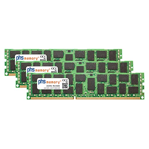 24GB (3x8GB) Kit RAM Speicher kompatibel mit Fujitsu Primergy RX200 S5 DDR3 RDIMM 1333MHz PC3-10600R von PHS-memory