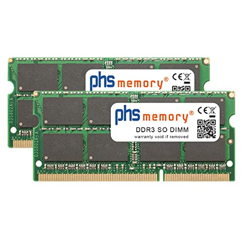 PHS-memory 32GB (2x16GB) Kit RAM Speicher kompatibel mit QNAP TS-253Be-4G DDR3 SO DIMM 1600MHz PC3L-12800S von PHS-memory