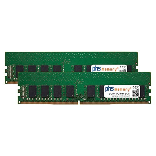 PHS-memory 64GB (2x32GB) Kit RAM Speicher kompatibel mit QNAP TS-983XU-RP DDR4 UDIMM ECC 2666MHz PC4-2666V-E von PHS-memory