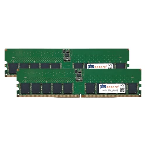 PHS-memory 96GB (2x48GB) Kit RAM Speicher kompatibel mit HP Z2 G1i SFF DDR5 UDIMM ECC 5600MHz PC5-44800E von PHS-memory
