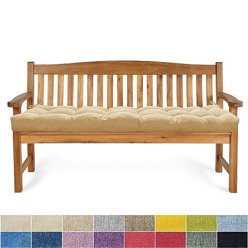 PHUSTJKL Bankauflage Bankkissen 65X30X6CM Sitzkissen für Bank rutschfeste Bankpolster Gartenbankkissen Rückenkissen Schaukel Stuhlkissen für Outdoor/Indoor Gartenmöbel Terrasse-Helles Khaki PHUSTJKL Bankauflage Bankkissen 65X30X6CM Sitzkissen für Bank rutschfeste Bankpolster Gartenbankkissen Rückenkissen Schaukel Stuhlkissen für Outdoor/Indoor Gartenmöbel Terrasse-Helles Khaki von PHUSTJKL