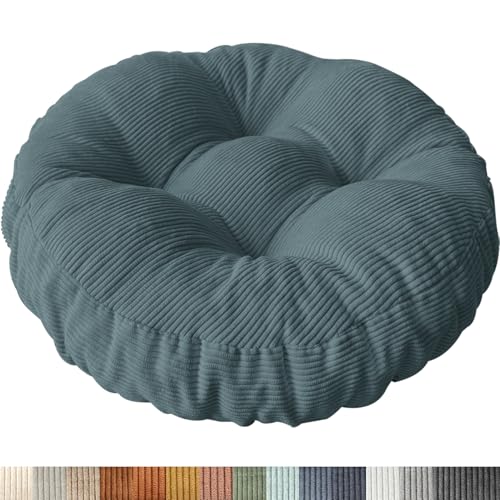 PHUSTJKL Sitzkissen Rund, 30x30 cm rutschfest Waschbare Sitzpolster Bequemes Stuhlkissen 10 cm Dick Waschbare Cordstoff Stuhlauflage, für Indoor Küchen Garden Holzstühle PHUSTJKL Sitzkissen Rund, 30x30 cm rutschfest Waschbare Sitzpolster Bequemes Stuhlkissen 10 cm Dick Waschbare Cordstoff Stuhlauflage, für Indoor Küchen Garden Holzstühle von PHUSTJKL