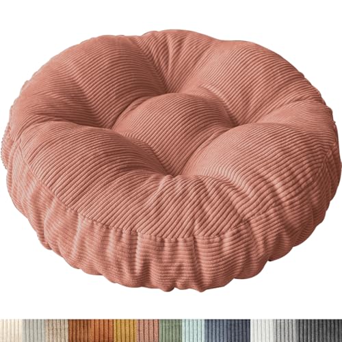 PHUSTJKL Sitzkissen Rund, 30x30 cm rutschfest Waschbare Sitzpolster Bequemes Stuhlkissen 15 cm Dick Waschbare Cordstoff Stuhlauflage, für Indoor Küchen Garden Holzstühle PHUSTJKL Sitzkissen Rund, 30x30 cm rutschfest Waschbare Sitzpolster Bequemes Stuhlkissen 15 cm Dick Waschbare Cordstoff Stuhlauflage, für Indoor Küchen Garden Holzstühle von PHUSTJKL