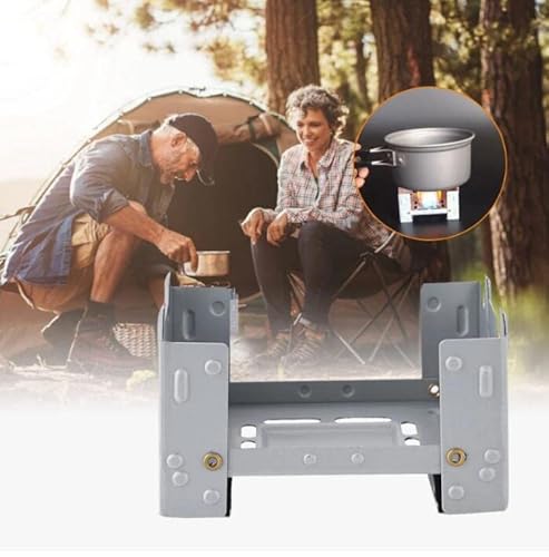 Outdoor Mini Folding Portable Lightweight Oven Picknick Festbrennstoff Alkohol Herd Camp Wandern Kochen Herde Supplies von PHYMAT