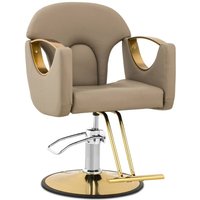 Physa - Friseurstuhl Barton Beige Barberstuhl Friseursessel 360° höhenverstellbar von PHYSA