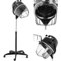 Haartrockner Helm Friseur stehend auf Rädern 1100 W schwarz von PHYSA