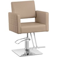 Friseurstuhl mit Fußstütze höhenverstellbar Barber-Stuhl 150 kg Ribbleton beige von PHYSA