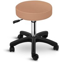 Rollhocker Bürohocker Drehhocker Praxishocker Arbeitshocker Hocker Cappuccino von PHYSA