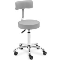 Rollhocker höhenverstellbar WELLS LIGHT GRAY Kosmetikhocker 150 kg von PHYSA