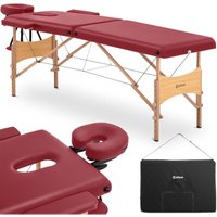 Toulouse Red Tragbare, zusammenklappbare Massageliege aus Holz bis 227 kg rot von PHYSA