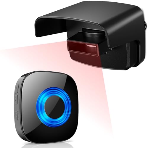 Funk Durchgangsmelder Aussen, PHYSEN Bewegungsmelder Alarm Bewegungssensor IP55 Wasserdichter Anti-Diebstahl Alarmanlage, Auffahrtsalarm & Detektor Tunkklingel, für Wohnung/Auto/Hof/Garage Funk Durchgangsmelder Aussen, PHYSEN Bewegungsmelder Alarm Bewegungssensor IP55 Wasserdichter Anti-Diebstahl Alarmanlage, Auffahrtsalarm & Detektor Tunkklingel, für Wohnung/Auto/Hof/Garage von PHYSEN