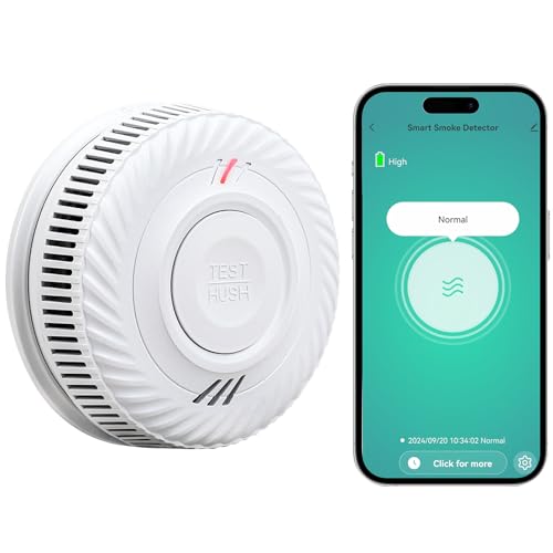 PHYSEN Smart WiFi Detector de Humo, Certificado EN14604, Compatible Con Tuya/Smart Life App, 1St von PHYSEN