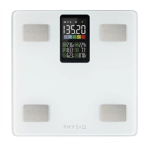 PHYSIQ Personenwaage Digital Körperwaage Waage Personen | Weight Scale Digitale Personenwaagen mit Körperfettanalyse | Körperfettmessgerät Personenwage Analysewaage PHYSIQ Personenwaage Digital Körperwaage Waage Personen | Weight Scale Digitale Personenwaagen mit Körperfettanalyse | Körperfettmessgerät Personenwage Analysewaage von PHYSIQ