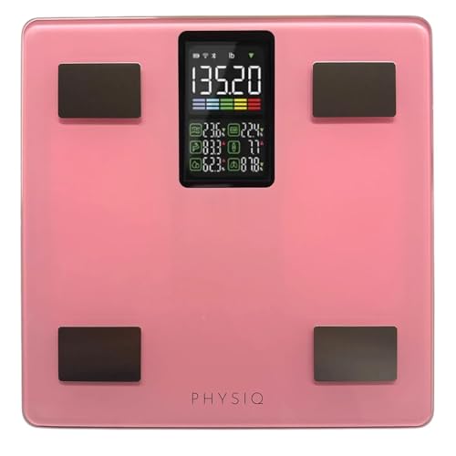 PHYSIQ Personenwaage Digital Körperwaage Waage Personen | Weight Scale Digitale Personenwaagen mit Körperfettanalyse | Körperfettmessgerät Personenwage Analysewaage von PHYSIQ