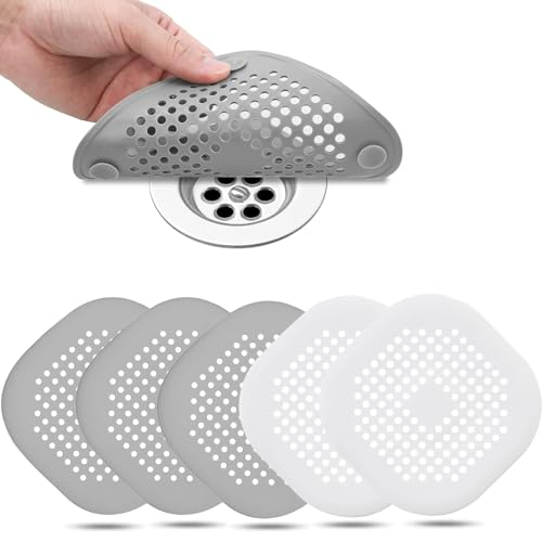 5 Stück Abflusssieb Silikon,Abflusssieb Dusche,Haarsieb Dusche mit Saugnäpfen,Haarfänger Dusche,Abfluss Sieb Sink Strainer,für Küche, Badewanne,Badezimmer,Dusche 5 Stück Abflusssieb Silikon,Abflusssieb Dusche,Haarsieb Dusche mit Saugnäpfen,Haarfänger Dusche,Abfluss Sieb Sink Strainer,für Küche, Badewanne,Badezimmer,Dusche von PHYTONICS