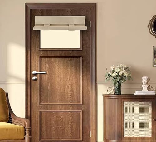 PI Verdunkelungsvorhang, wärmeisoliert, für kleine Fenster, Haustür, Büro, 1 Paneel (W26XL20, Beige) von PI
