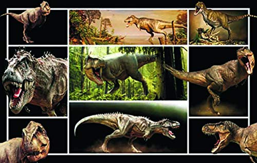 3 D Platzset Dinosaurier, 2erSet, Tischset, T Rex, Tier Tiere, Tyrannosaurus, schwarz von PIA INTERNATIONAL