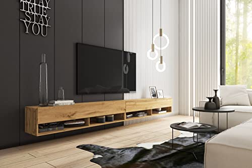 PIASKI TV-Schrank LOWBOARD A 280 cm, TV-Ständer mit optionaler Beleuchtung, Hängend oder Stehend, Modernes Wohnzimmermöbel PIASKI TV-Schrank LOWBOARD A 280 cm, TV-Ständer mit optionaler Beleuchtung, Hängend oder Stehend, Modernes Wohnzimmermöbel von PIASKI