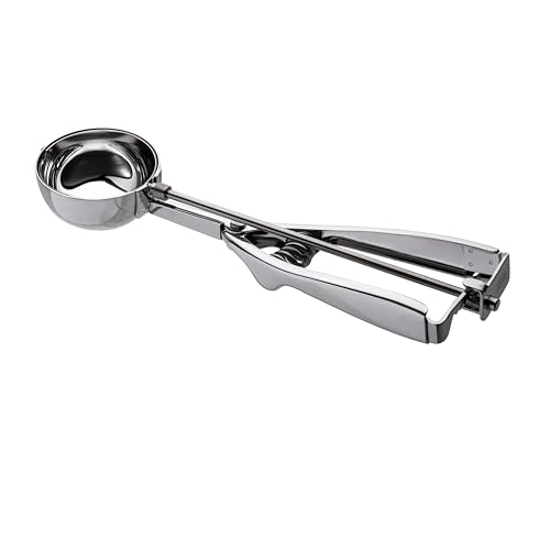 PIAZZA Professioneller Eislöffel aus Edelstahl mit Portionierer Durchmesser 4,7 cm – Eis- und Süßlöffel, Küchenutensilien mit Design für perfekte Tassen und Kegel – Made in Italy von PIAZZA