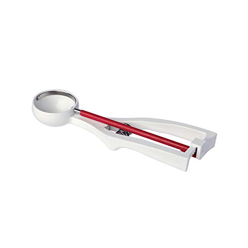 Piazza 03524001 Weiß Portionierer mit farbigem Stab 1/40L, Rot, 6 Stück von PIAZZA