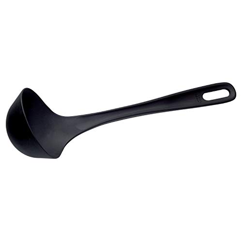 Piazza 15701000 Schöpfkelle aus Nylon, 10 cm breit, 35 cm lang, 0,2 l Fassungsvermögen, Schwarz von PIAZZA