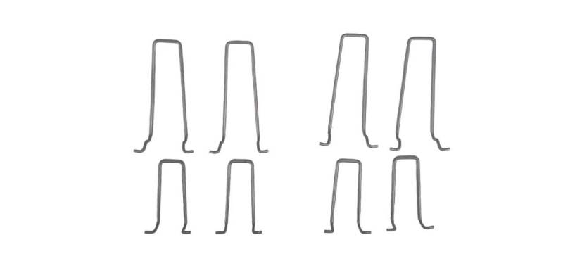 PIC - Stein Blumenkastenhalter 2 Set's, 2-St., 1 Set besteht aus 4 Haken, verzinkter Stahldraht für Doppelstab Gitter Gabionen von PIC - Stein