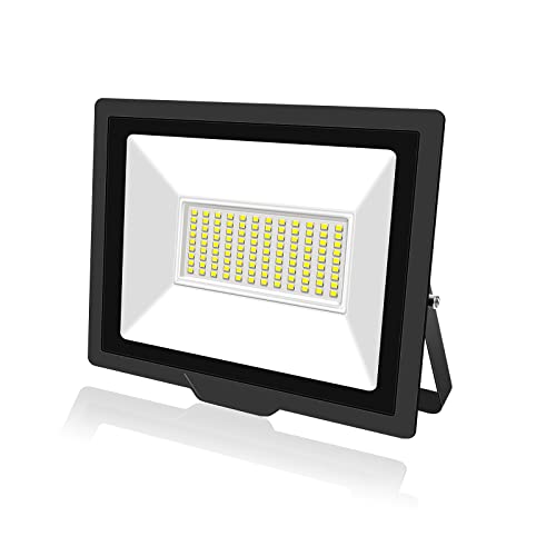 PICAA LED Strahler 75W, LED Strahler Außen, 7500LM LED Scheiwerfer, IP65 Wasserfest Fluter 4000K Warmweiß Aussenstrahler, Außenstrahler für Hinterhof, Auffahrt, Türen, Garage, Flur, Garten(1 Stück) von PICAA