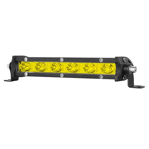 PICAA Spot LED Arbeitsscheinwerfer Bar, 7 Zoll 30W Gelb LED Lightbar Offroad, 12V 24V Lichtbalken Auto 4x4 LKW Traktor Zusatzscheinwerfer PICAA Spot LED Arbeitsscheinwerfer Bar, 7 Zoll 30W Gelb LED Lightbar Offroad, 12V 24V Lichtbalken Auto 4x4 LKW Traktor Zusatzscheinwerfer von PICAA