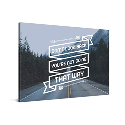 PICANOVA – Don't Look Back 60x40cm – Premium Leinwanddruck – Kunstdruck Auf 2cm Holz-Keilrahmen Für Schlaf- Und Wohnzimmer – Kollektion Quote Designs PICANOVA – Don't Look Back 60x40cm – Premium Leinwanddruck – Kunstdruck Auf 2cm Holz-Keilrahmen Für Schlaf- Und Wohnzimmer – Kollektion Quote Designs von PICANOVA